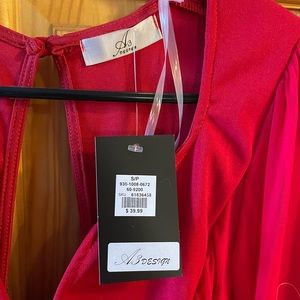 Short red dress